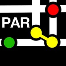 The logo of Paris Metro Map.