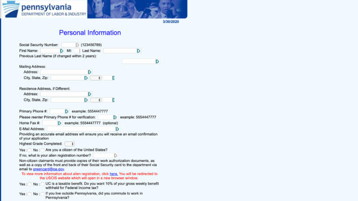 pa unemployment work search activity