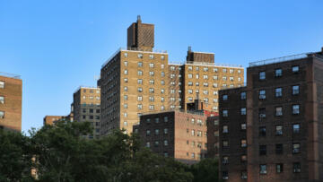 A photo of public housing projects in Manhattan, New York City