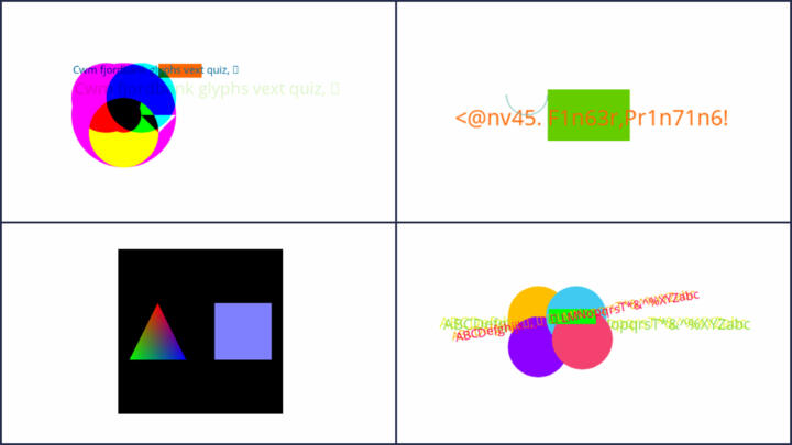 Four examples of canvas fingerprinting found with Blacklight