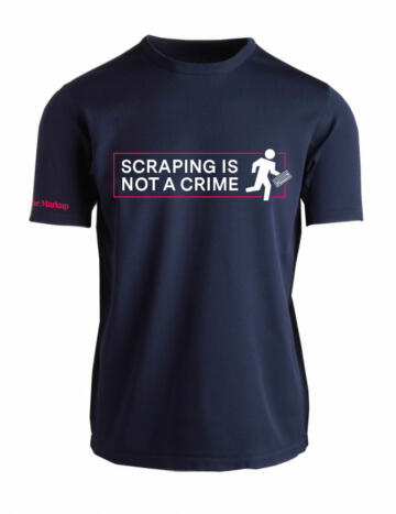 Scraping Is Not A Crime t-shirt