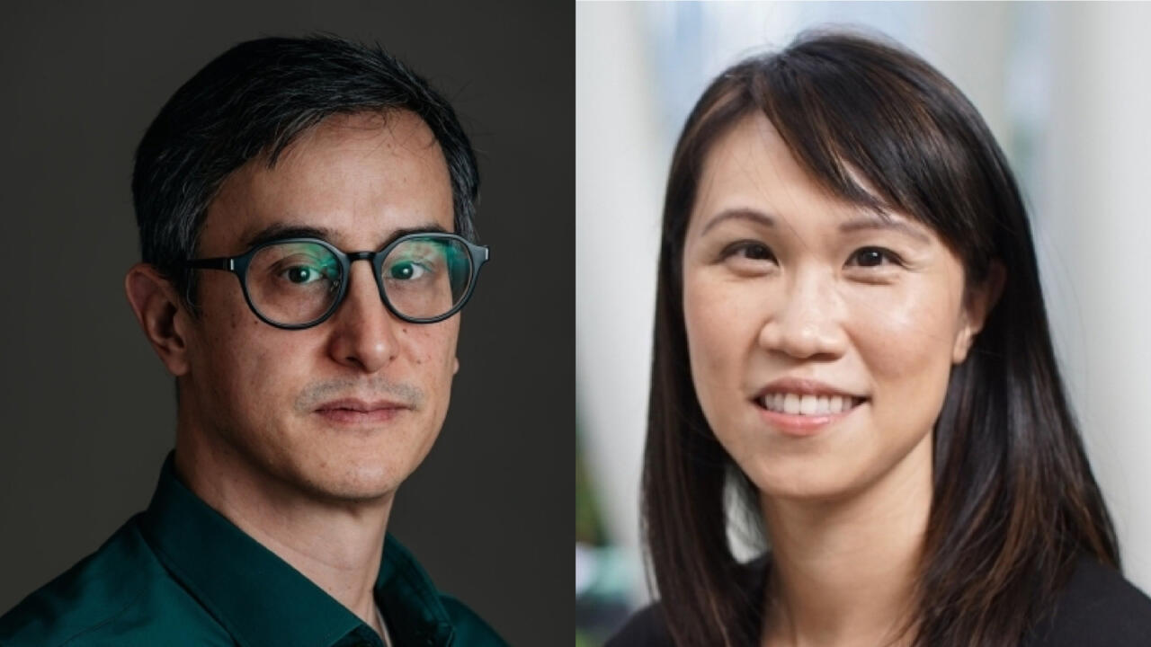 Side by side headshots of Josh Chin (left) and Liza Lin (right)