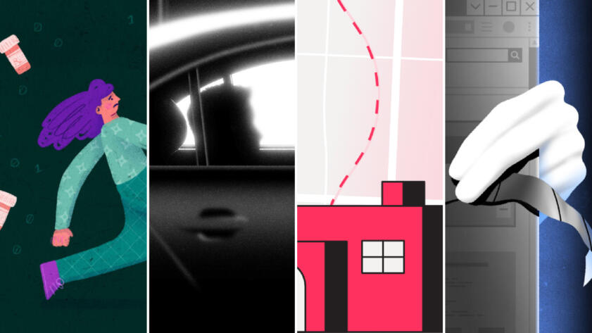 A collage of four illustrations from our different investigations.