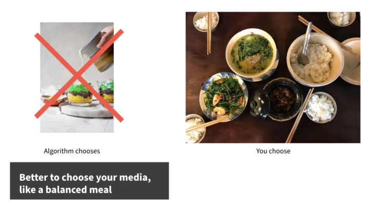 Image of a presentation slide showing side-by-side images of Vietnamese dessert and a full meal