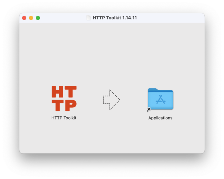 Screenshot of the HTTP Toolkit installer window