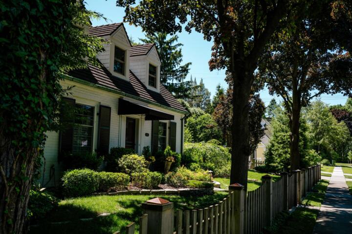 A house in Grosse Pointe Farms, outside of Detroit